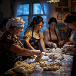 shay0906_A_photograph_of_a_spiritual_challah_separation_night_a_ae1eb116-b10c-497e-a234-8c9264d4dcd7 - המרכז להפרשת חלה